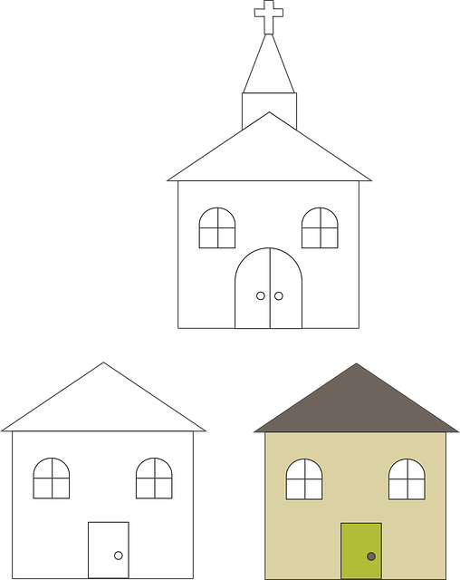 Free download Church House - Free vector graphic on Pixabay free illustration to be edited with GIMP free online image editor