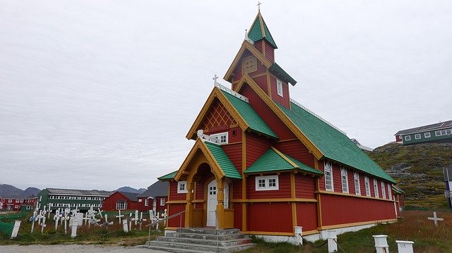 Free download Church Paamiut Greenland -  free photo or picture to be edited with GIMP online image editor