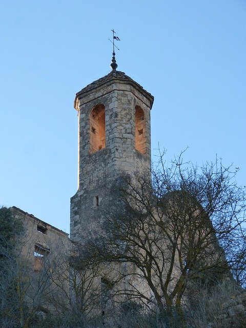 Free download Church Ruin Bell Tower -  free photo or picture to be edited with GIMP online image editor