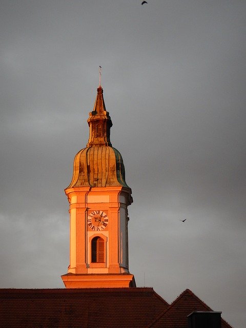 Free download Church Steeple Grey Sky -  free photo or picture to be edited with GIMP online image editor