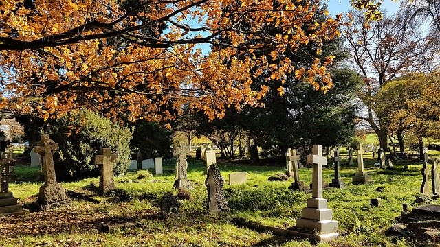 Free download Churchyard Graves Trees -  free photo or picture to be edited with GIMP online image editor