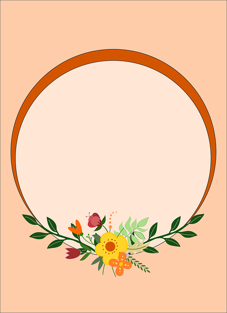 Free download Circle Frame Floral - Free vector graphic on Pixabay free illustration to be edited with GIMP free online image editor