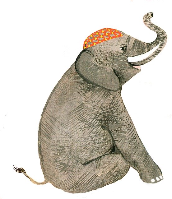 Free download Circus Elephant -  free illustration to be edited with GIMP free online image editor