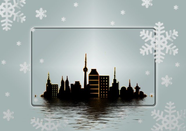 Free download City Christmas Winter -  free illustration to be edited with GIMP free online image editor