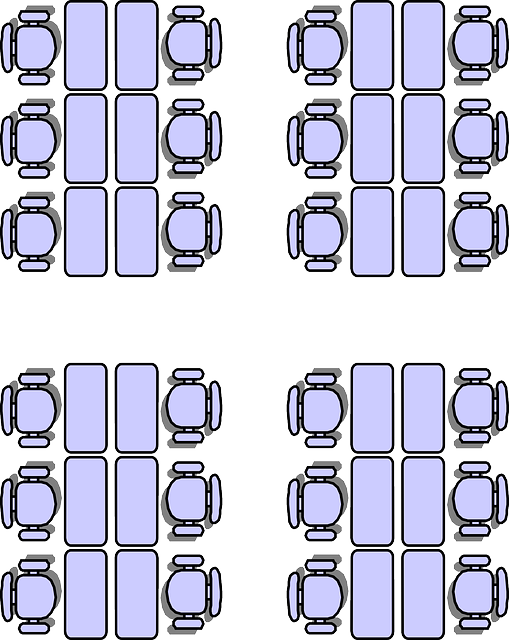 Kostenloser Download Sitzordnung für Klassenzimmer - Kostenlose Vektorgrafik auf Pixabay, kostenlose Illustration zur Bearbeitung mit GIMP, kostenloser Online-Bildeditor