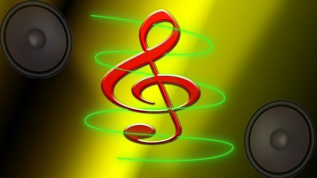 Free download Clef Speakers Music -  free illustration to be edited with GIMP free online image editor