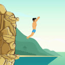 Cliff Diving Game  screen for extension Chrome web store in OffiDocs Chromium