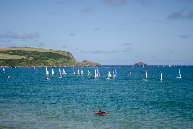 Free download cliff sea boats sailboats free picture to be edited with GIMP free online image editor