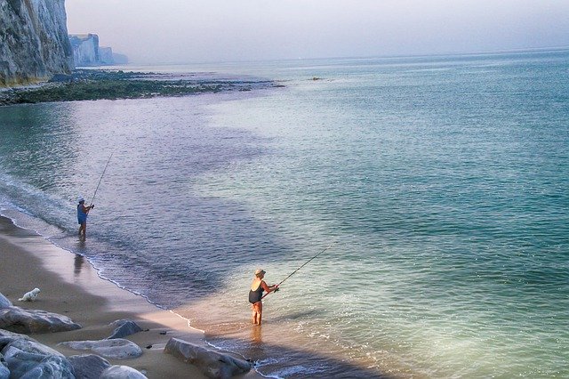 Free download Cliffs Sea Fishermen -  free photo or picture to be edited with GIMP online image editor