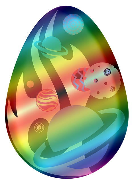 Free download Clipart Easter Egg Outer Space -  free illustration to be edited with GIMP free online image editor