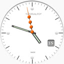 Clock effect  screen for extension Chrome web store in OffiDocs Chromium