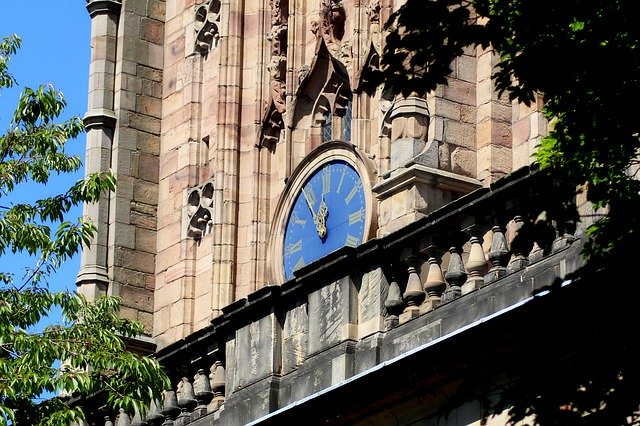 Free download Clock Face Eleventh Hour Cathedral -  free photo or picture to be edited with GIMP online image editor