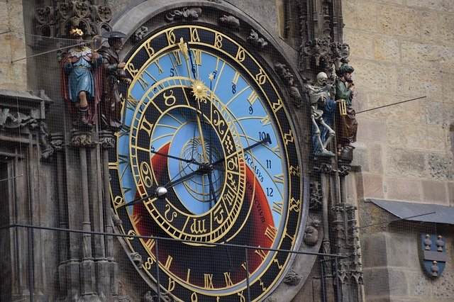 Free download Clock Prague Landmark -  free photo or picture to be edited with GIMP online image editor