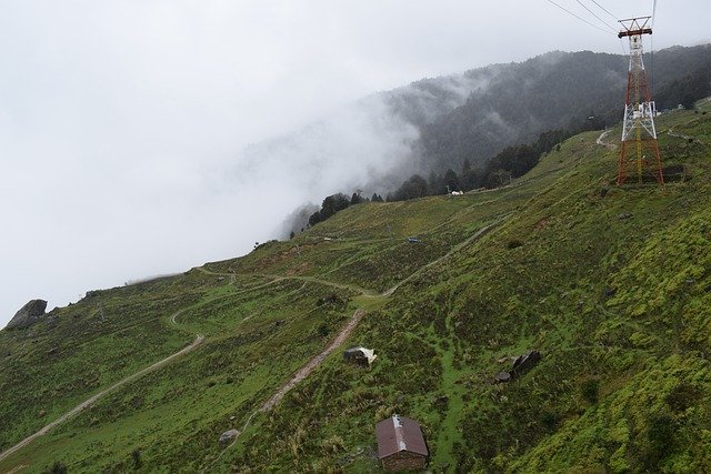 Free download cloud greenery mountains h scenic free picture to be edited with GIMP free online image editor