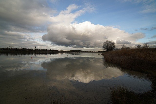 Free download Cloud Reflection Lake -  free photo or picture to be edited with GIMP online image editor