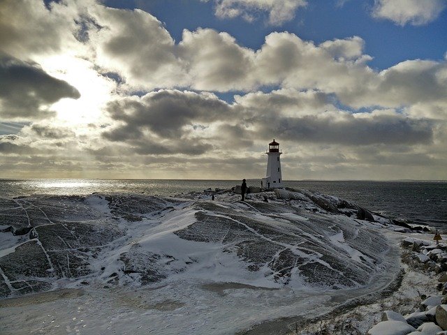 Free download Clouds Lighthouse Sea -  free photo or picture to be edited with GIMP online image editor