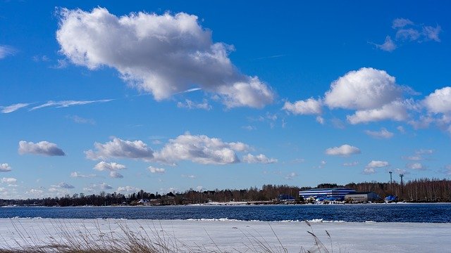 Free download Clouds River Ice -  free photo or picture to be edited with GIMP online image editor