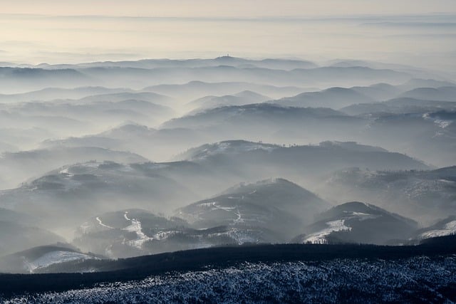 Free download clouds sunrise mountains landscape free picture to be edited with GIMP free online image editor