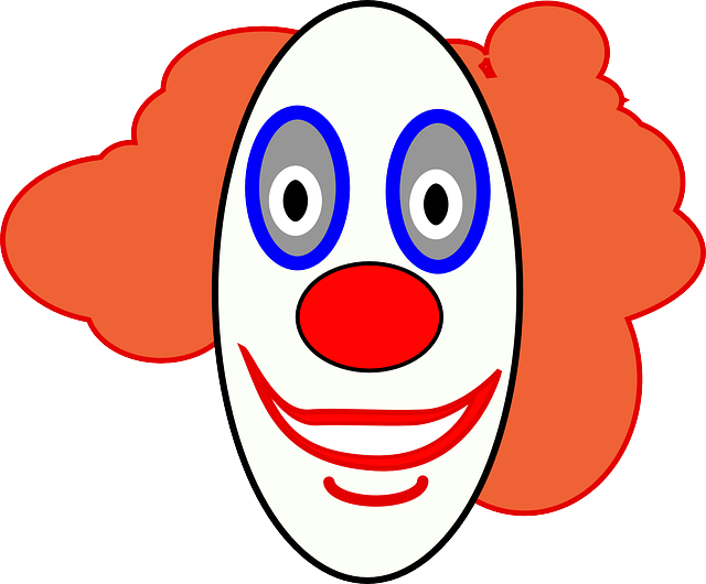 Free download Clown Face Smiley - Free vector graphic on Pixabay free illustration to be edited with GIMP free online image editor