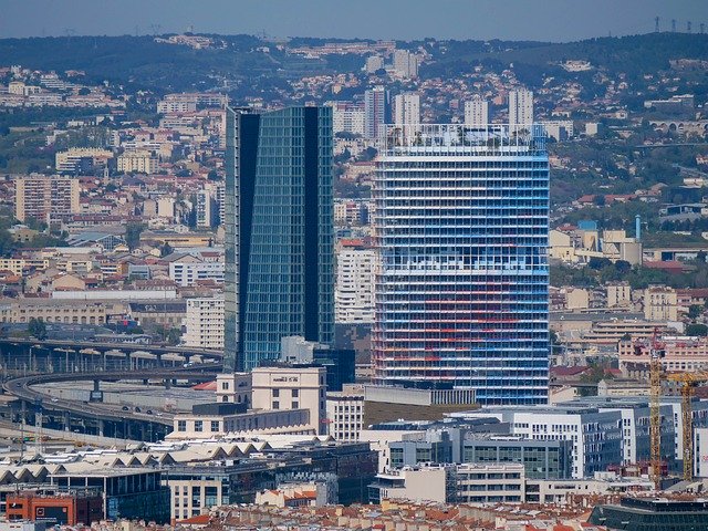 Free download Cma Cgm The Marseillaise Tower -  free photo or picture to be edited with GIMP online image editor