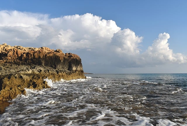 Free download coast sea sky clouds horizon free picture to be edited with GIMP free online image editor