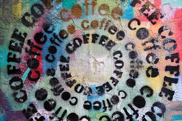 Free download Coffee Graffiti Pattern -  free photo or picture to be edited with GIMP online image editor