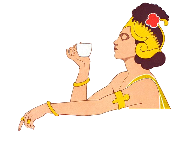 Free download Coffee Woman Jewel -  free illustration to be edited with GIMP free online image editor