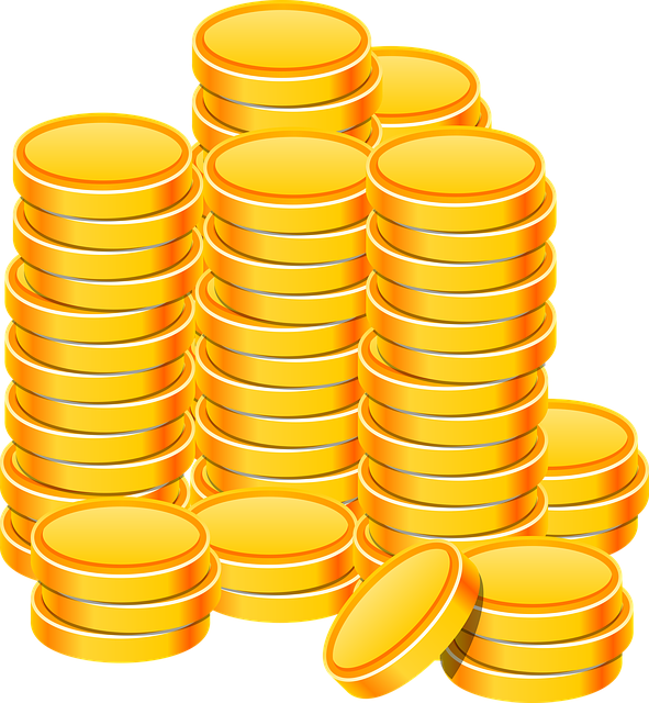 Free download Coin Heap Golden -  free illustration to be edited with GIMP free online image editor