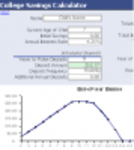 Free download College Savings Calculator DOC, XLS or PPT template free to be edited with LibreOffice online or OpenOffice Desktop online