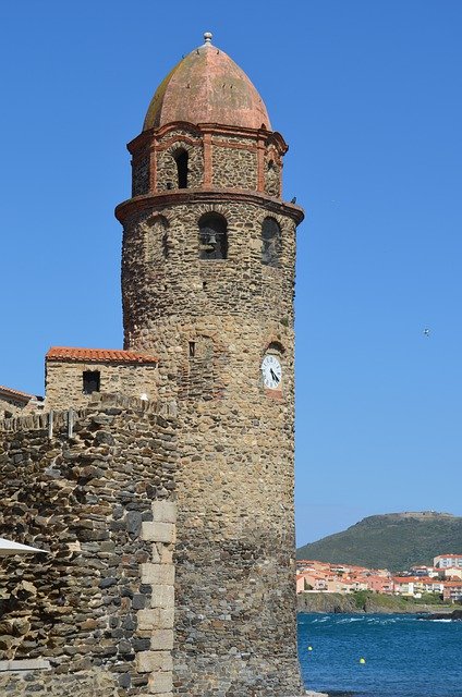 Free download Collioure Sky Blue -  free photo or picture to be edited with GIMP online image editor