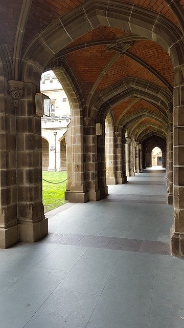 Free download Colonnade Stone Arches University -  free illustration to be edited with GIMP free online image editor