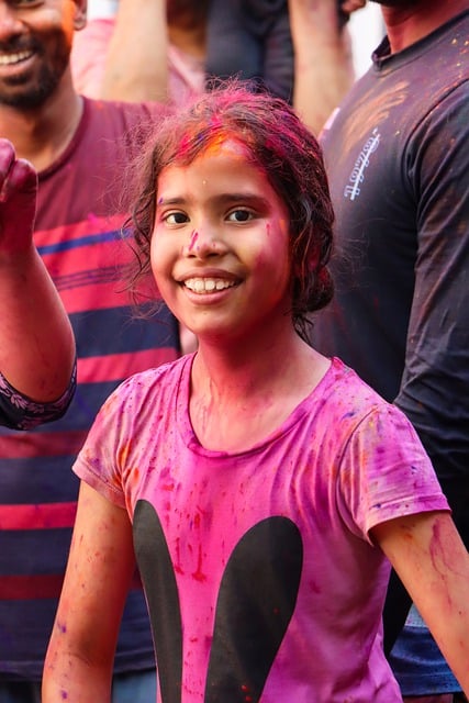 Free download colorful holi festivals game girl free picture to be edited with GIMP free online image editor