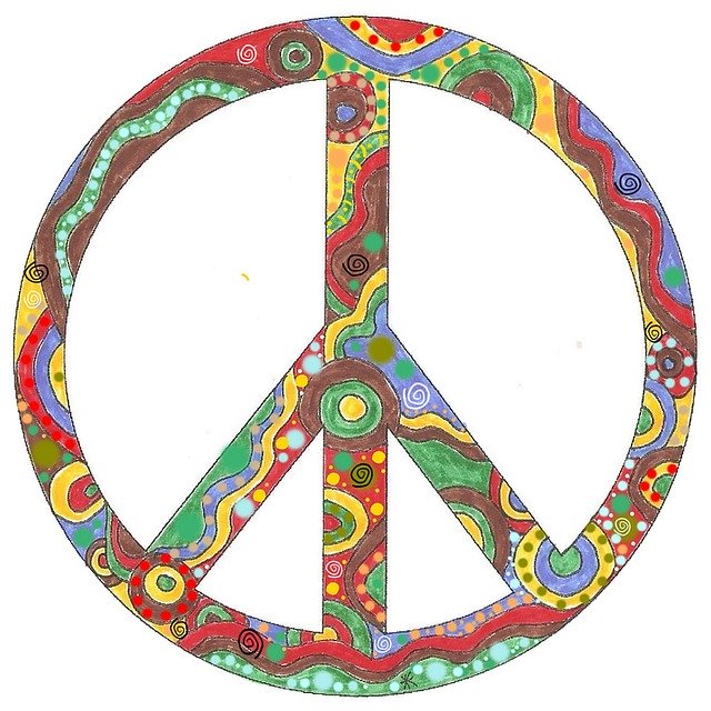 Free download Colorful Peace Hope -  free illustration to be edited with GIMP free online image editor