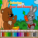 Coloring Bear and Bunny  screen for extension Chrome web store in OffiDocs Chromium