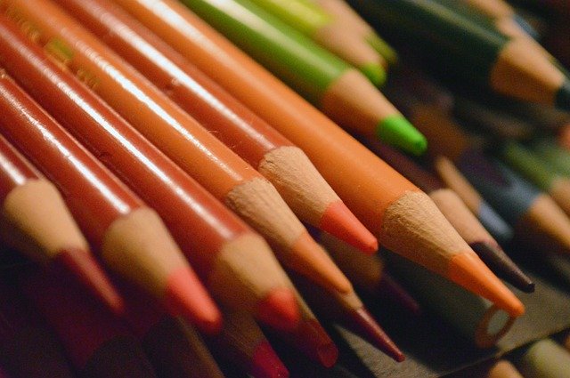 Free download Colors Orange Pencils -  free photo or picture to be edited with GIMP online image editor