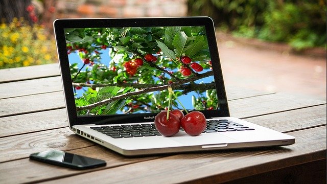 Free download Computer Portable Cherry -  free illustration to be edited with GIMP free online image editor