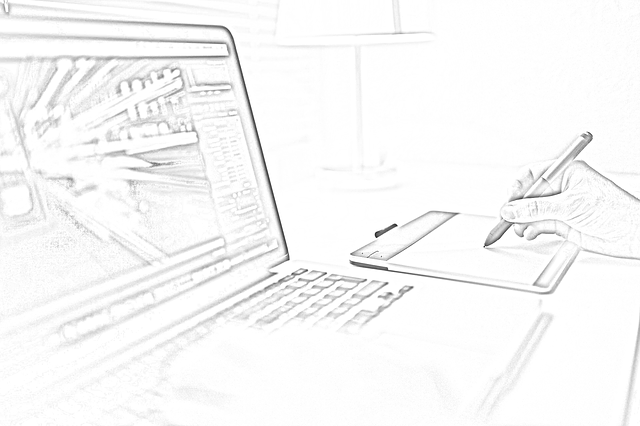 Free download Computer Sketching Working -  free illustration to be edited with GIMP free online image editor