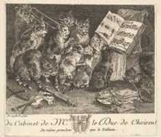 Free download Concert of Cats, after the painting in the collection of the Duc de Choiseul free photo or picture to be edited with GIMP online image editor