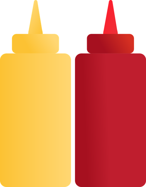 Free download Condiments Tomato Sauce Mustard - Free vector graphic on Pixabay free illustration to be edited with GIMP free online image editor