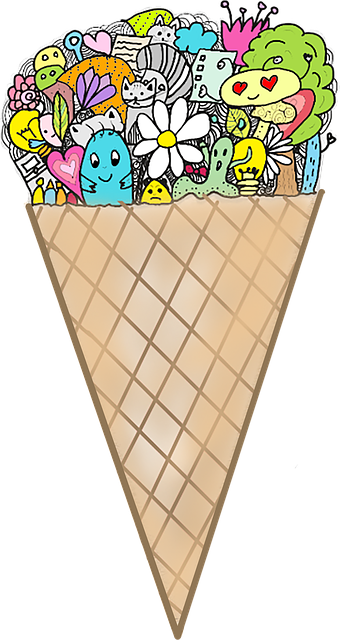 Free download Cone Ice Cream Dessert -  free illustration to be edited with GIMP free online image editor