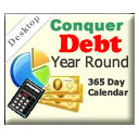 Conquer Debt Year Round  screen for extension Chrome web store in OffiDocs Chromium