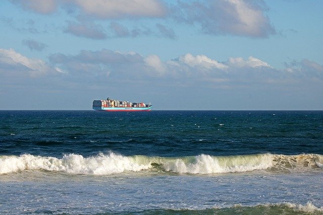 Free download Container Ship On The Sea -  free photo or picture to be edited with GIMP online image editor