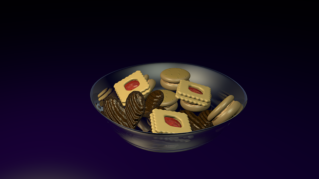 Free download Cookies Shell Delicious Glass -  free illustration to be edited with GIMP free online image editor