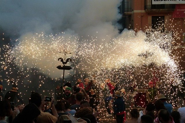 Free download Correfocs Diables Culture People -  free photo or picture to be edited with GIMP online image editor