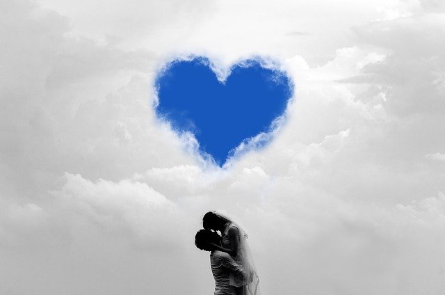 Free download couple heart clouds man woman free picture to be edited with GIMP free online image editor