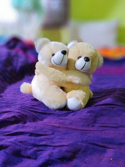 Free download Couple Teddy Cute Love -  free photo or picture to be edited with GIMP online image editor