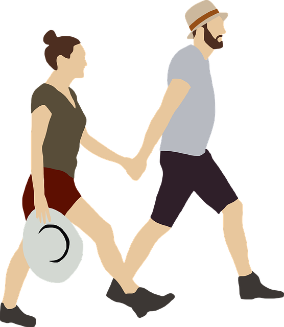 Free download Couple Walking Hiking - Free vector graphic on Pixabay free illustration to be edited with GIMP free online image editor