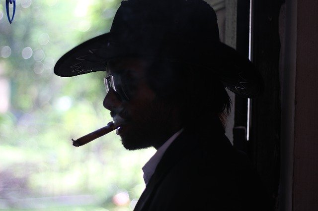 Free download Cowboy Hat Smoking Bangladeshi -  free photo template to be edited with GIMP online image editor