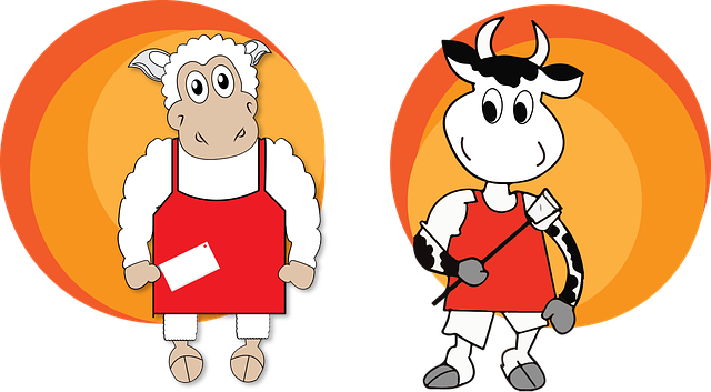 Free download Cow Sheep - Free vector graphic on Pixabay free illustration to be edited with GIMP free online image editor