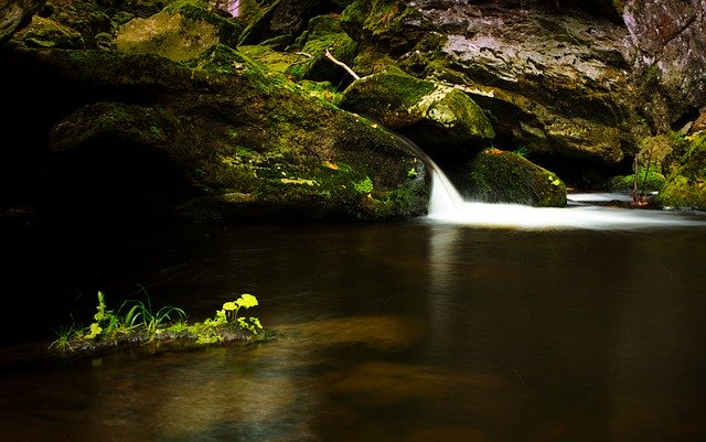 Free download Creek Waterfall Cascade -  free photo or picture to be edited with GIMP online image editor